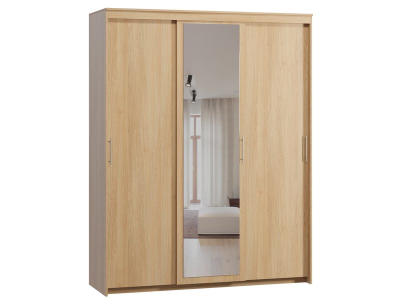 Шкаф-купе Тебар 3-180x230 Дуб Барбера 1 зеркало