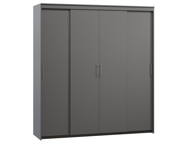 Шкаф-купе Тебар 4-220x230 Графитовый без зеркал