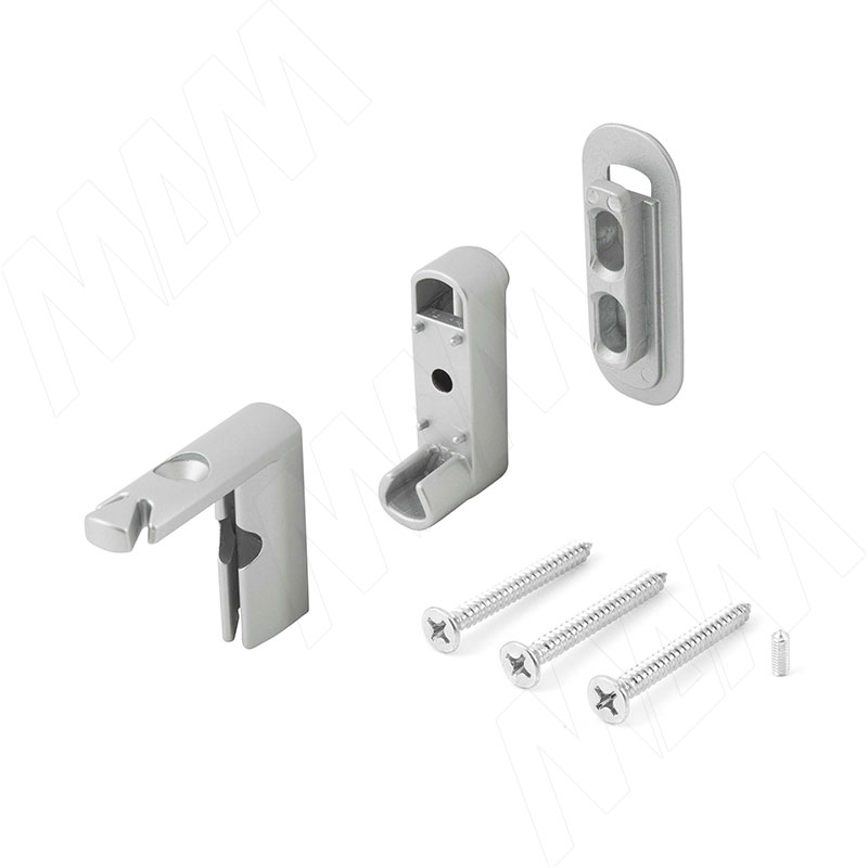 SLIM угловое соединение с креплением к стене/потолку, серебро (SL3524N)