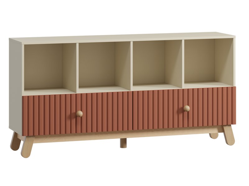 Стеллаж детский Финни 155x78 Терракотовый
