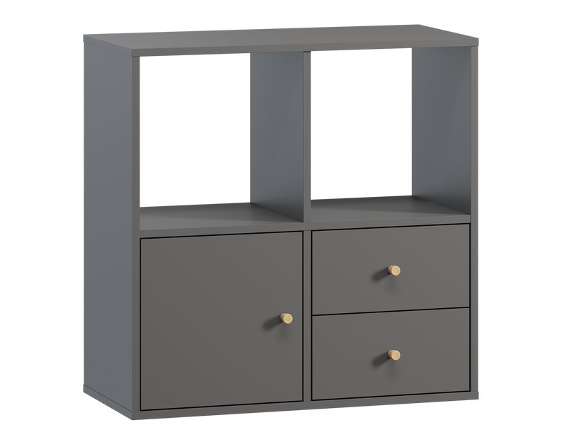 Стеллаж Кейн 6-75x75 Графитовый