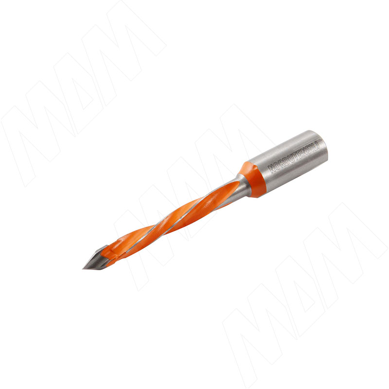 Сверло сквозное Nordutensili HM D=5мм, L=70мм, S=10x20, LH (02405007022)