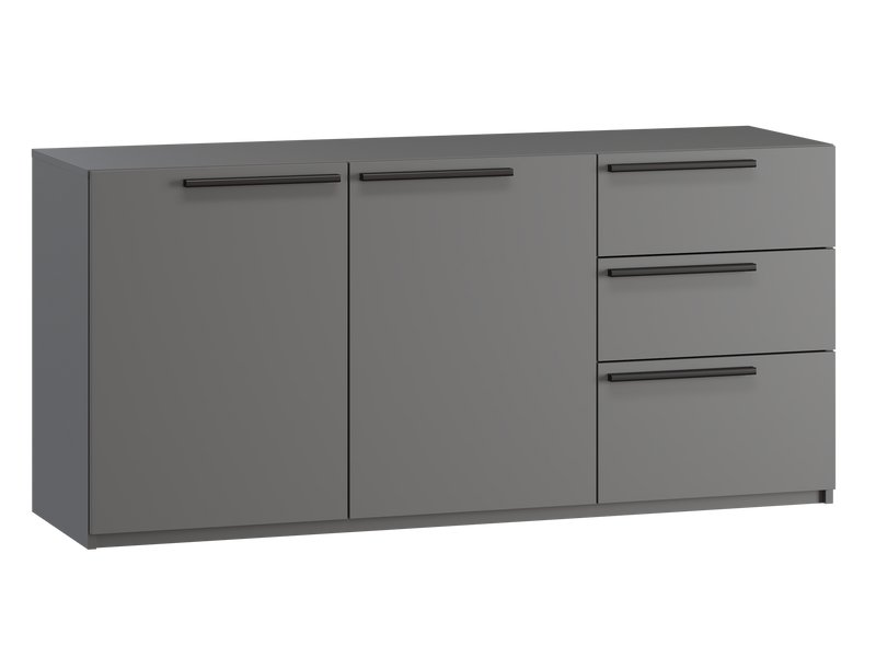 Тумба Кимбол 150x70 Графитовый/Черный