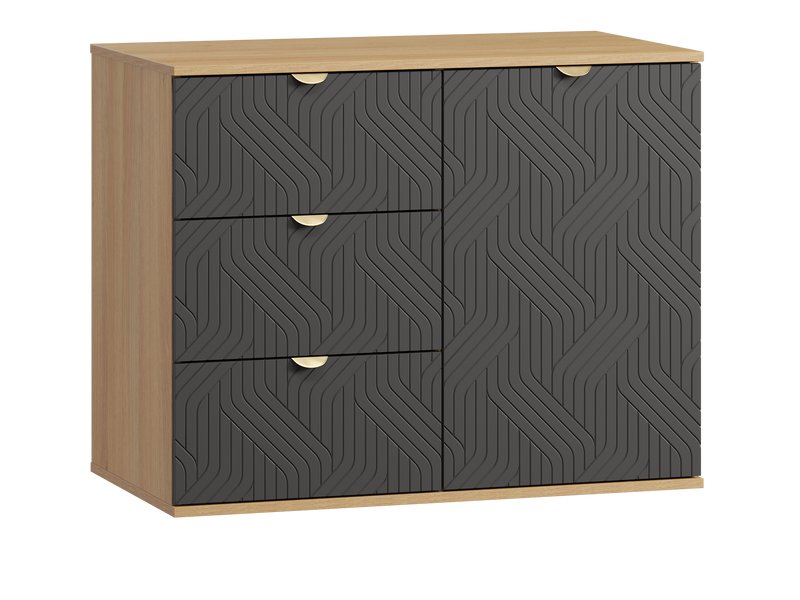 Тумба Монблан 93x76 Косы Графитовый