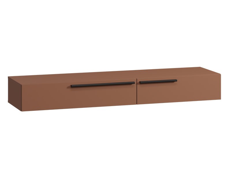 ТВ-тумба подвесная Кимбол 160x20 Терракотовый