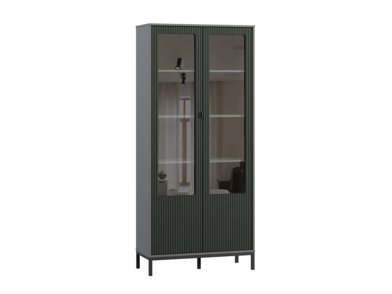 Витрина Трейвис 2-93x205 Пихтовый