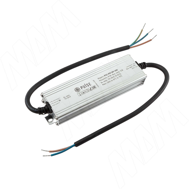 ВОТЭРПРУФ Блок питания AC-230/DC-12V, IP67, 45W, WATERPROOF (PS12-IP67-WP-45W)