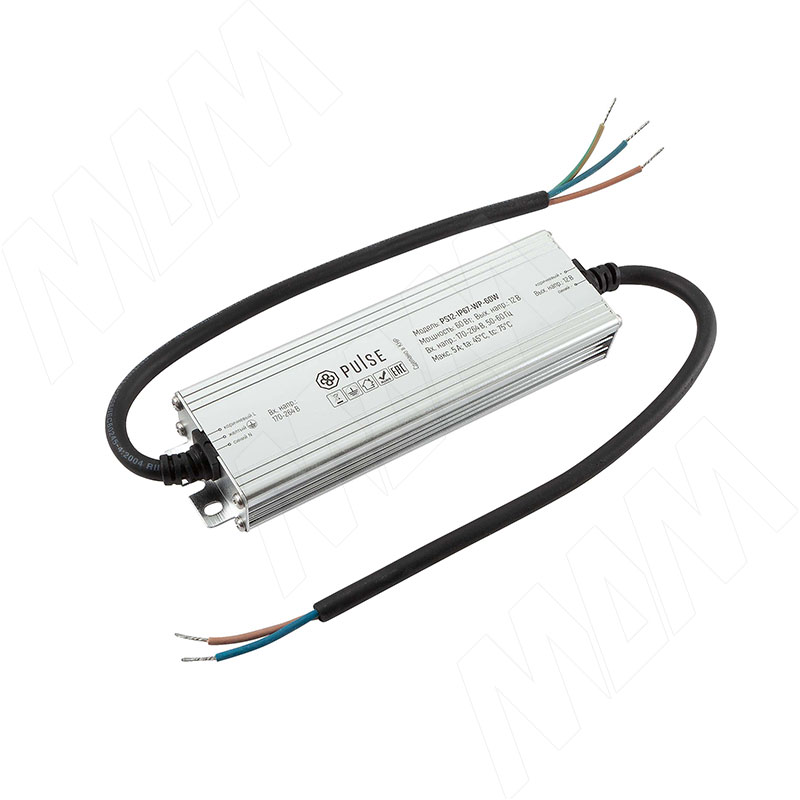 ВОТЭРПРУФ Блок питания AC-230/DC-12V, IP67, 60W, WATERPROOF (PS12-IP67-WP-60W)