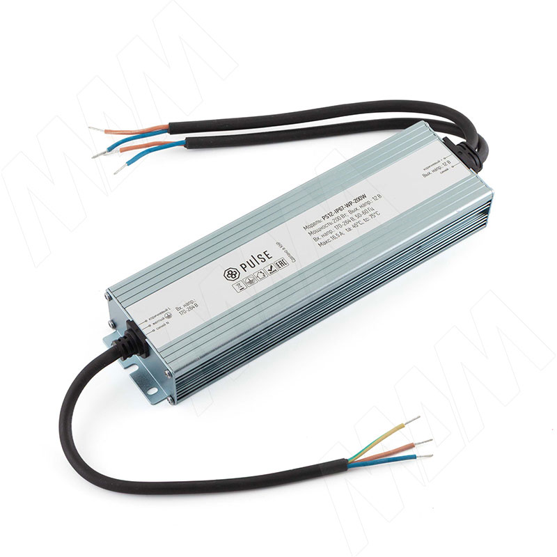 WATERPROOF Блок питания AC-230/DC-12V, IP67, 200W (PS12-IP67-WP-200W)