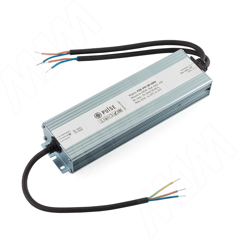 WATERPROOF Блок питания AC-230/DC-24V, IP67, 200W (PS24-IP67-WP-200W)