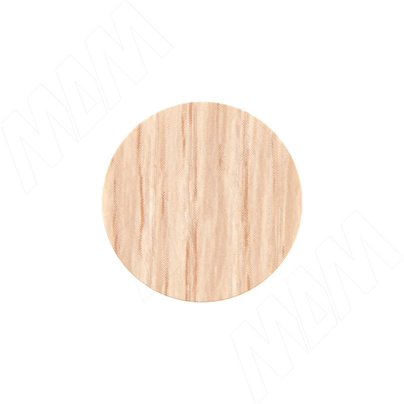 Заглушка самоклеящаяся, D20 мм, Дуб молочный, гладкая (Kr 8622), 54 шт. (8622.10.20)